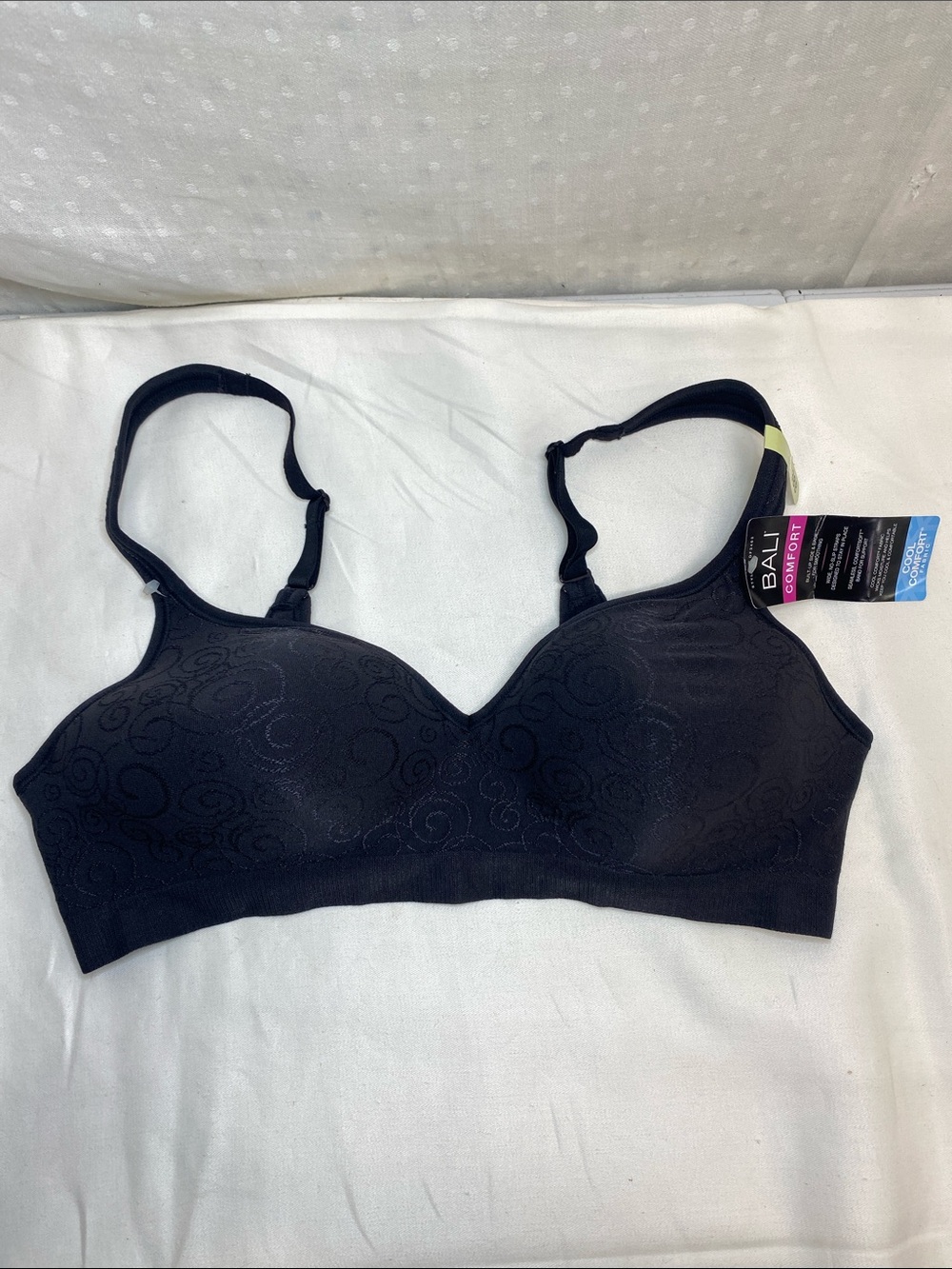 NEW Bali Comfort Bra Size 38B Black Wire-free